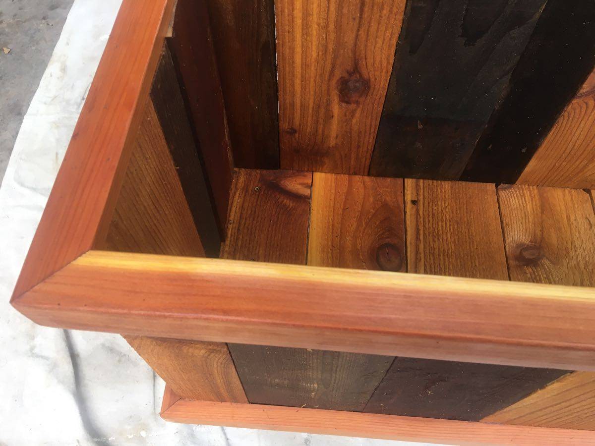 Reclaimed Lumber Planter Box, 8ft