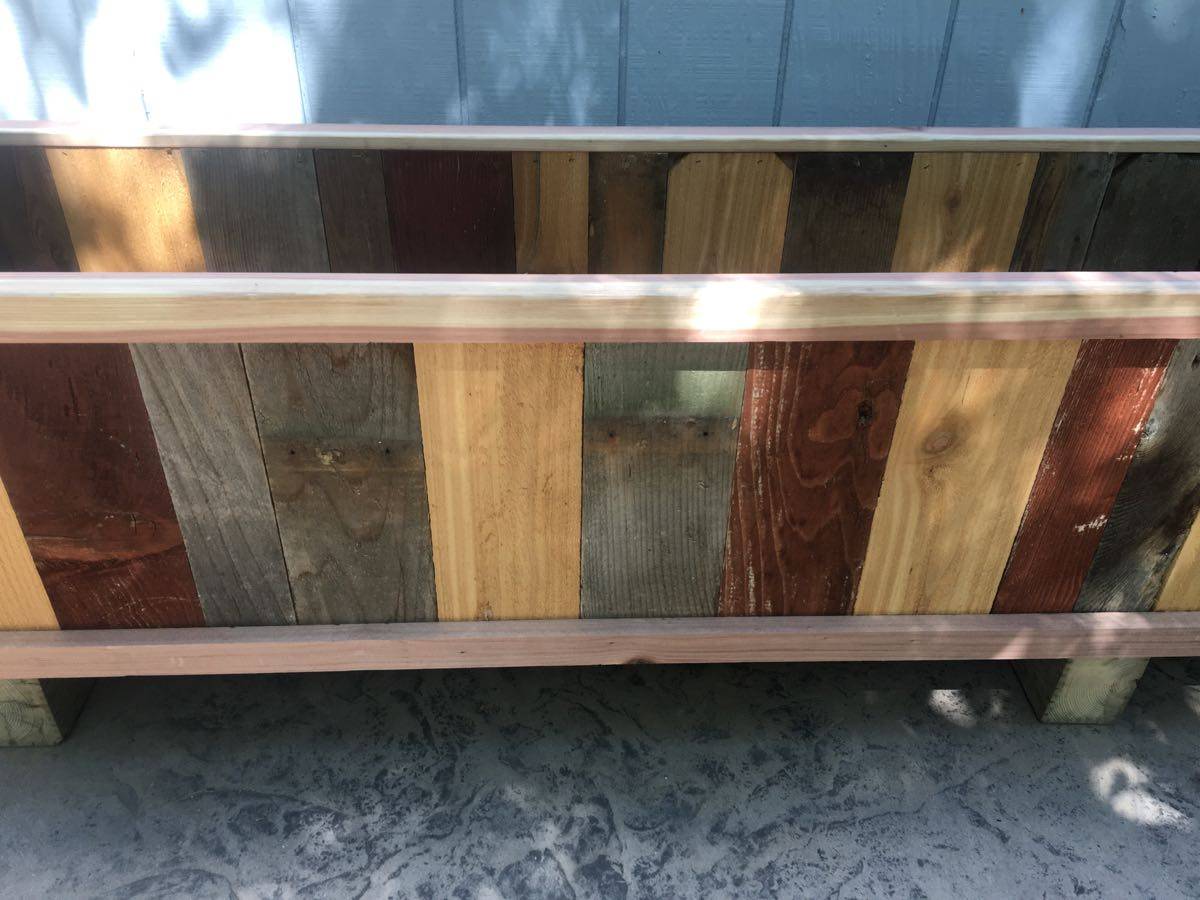 Reclaimed Lumber Planter Box, 8ft