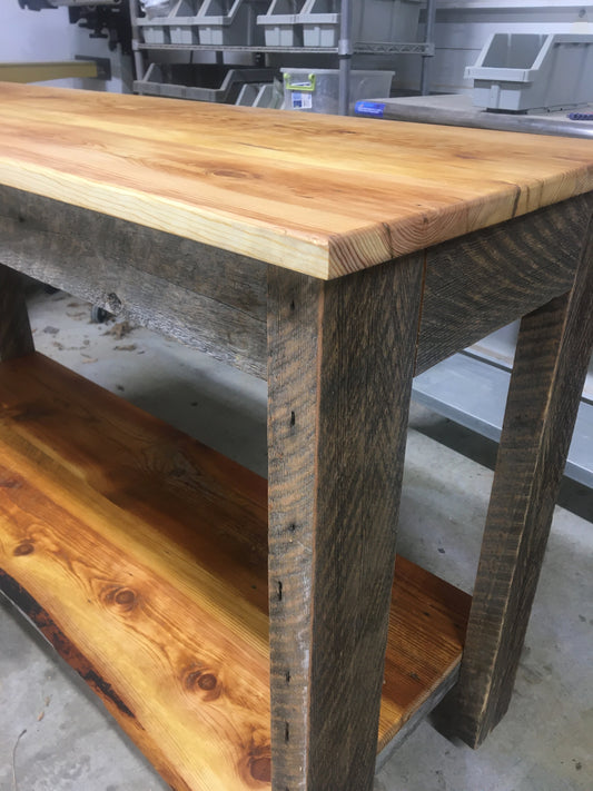 Reclaimed Wood Table, Kitchen Island, Console Table